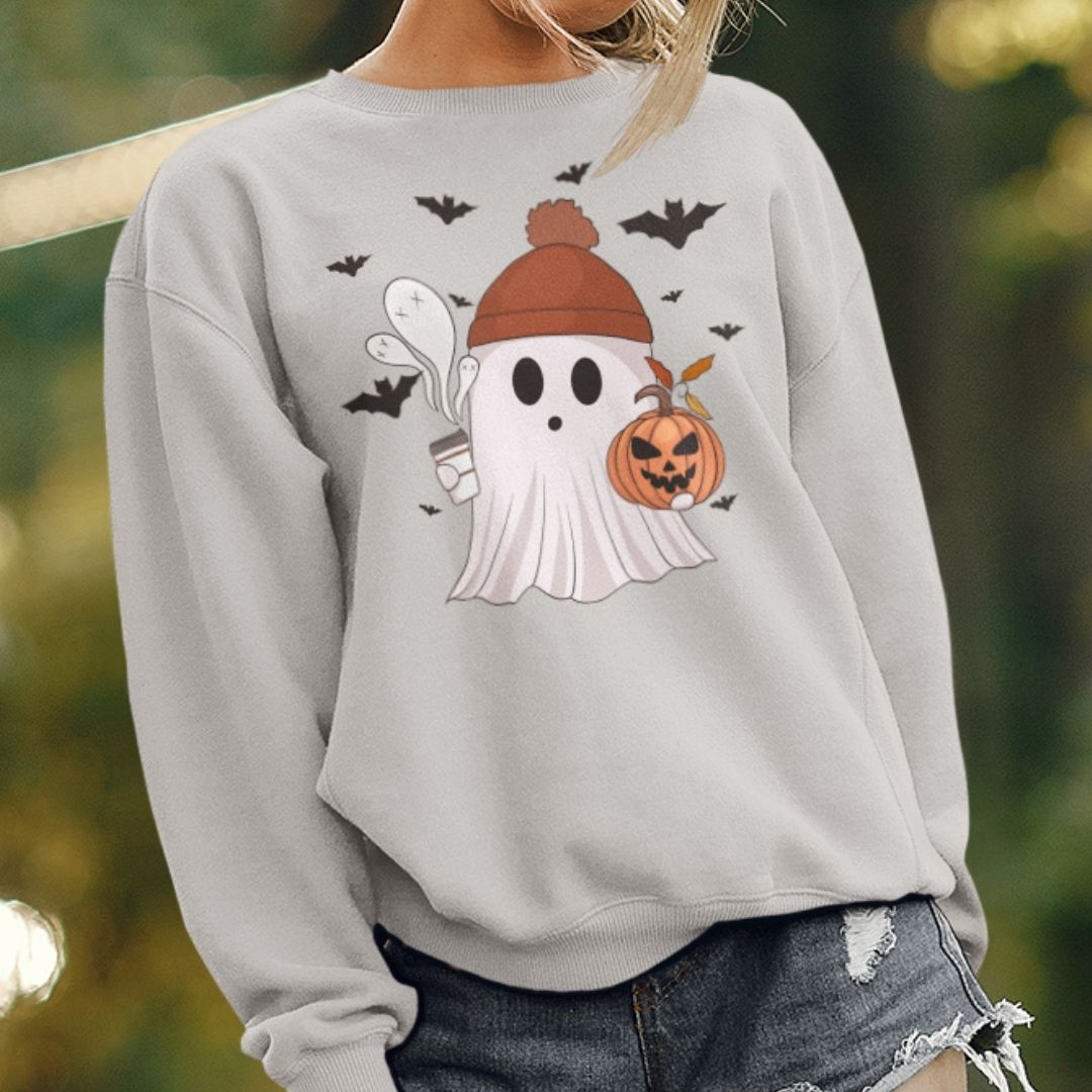 Cozy Ghost Crewneck Sweatshirt
