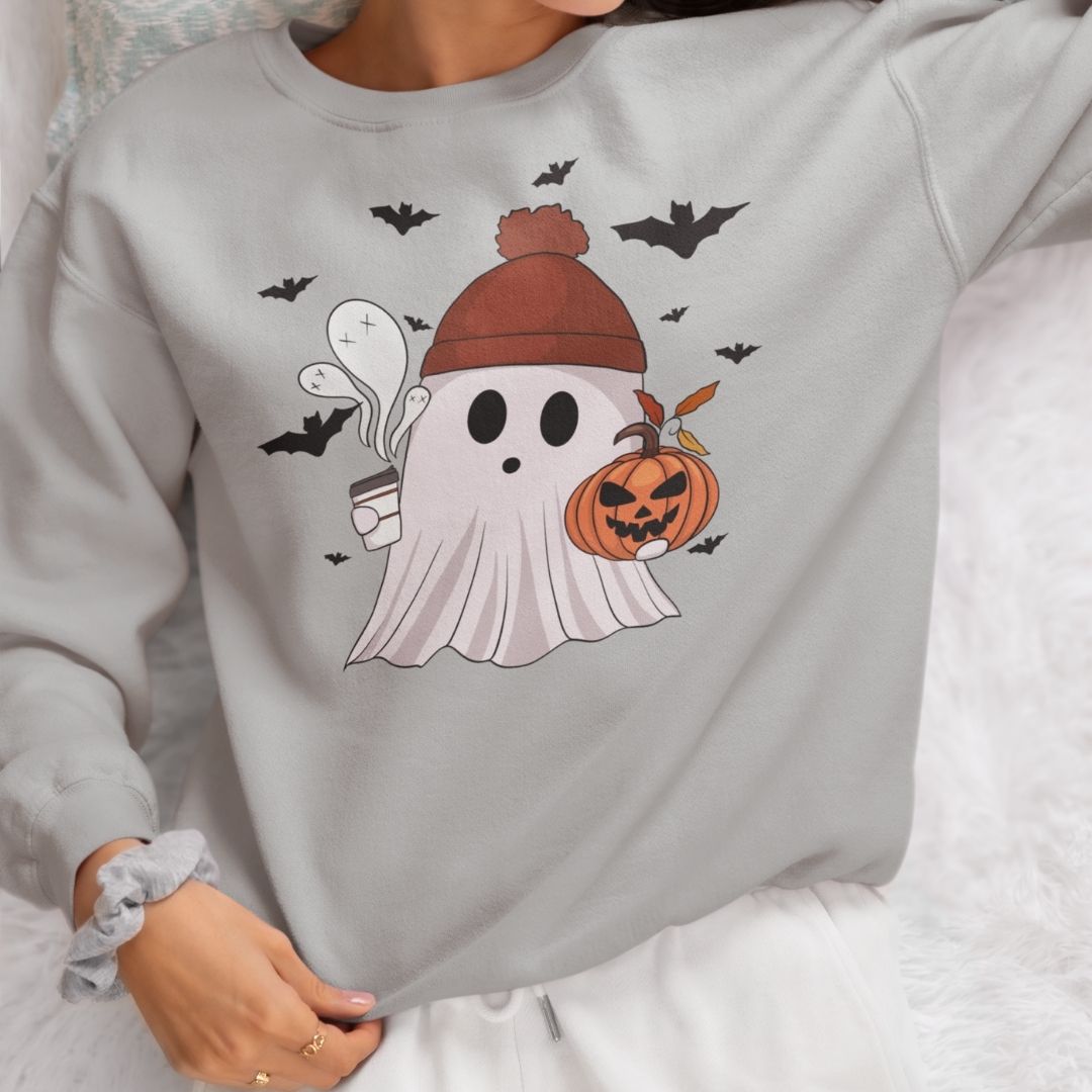 Cozy Ghost Crewneck Sweatshirt