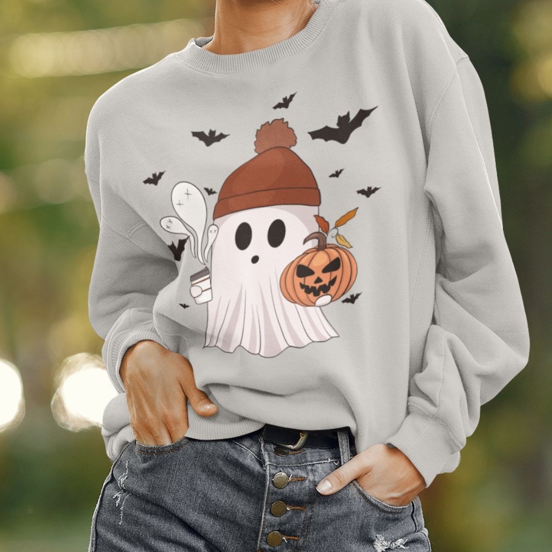 Cozy Ghost Crewneck Sweatshirt