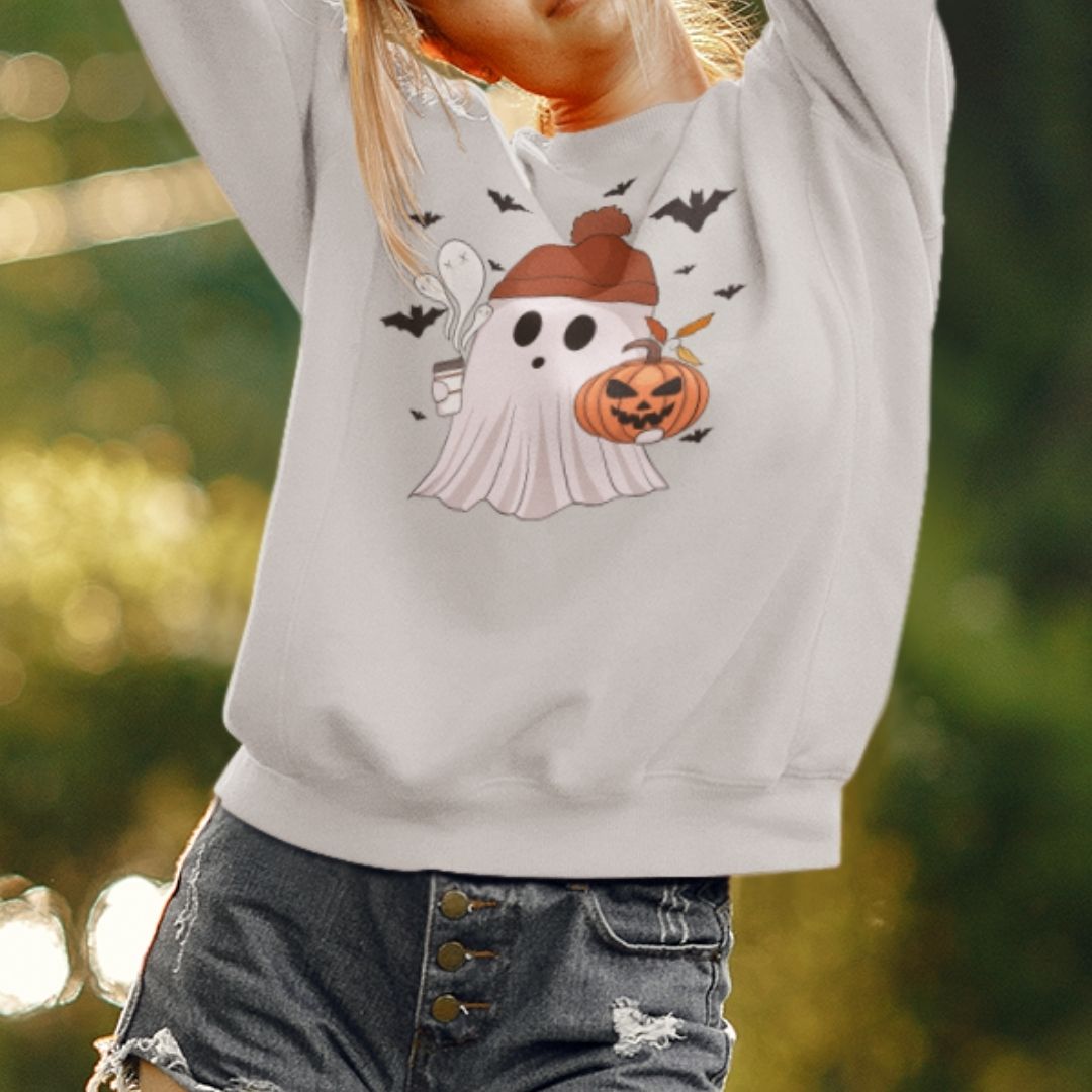 Cozy Ghost Crewneck Sweatshirt