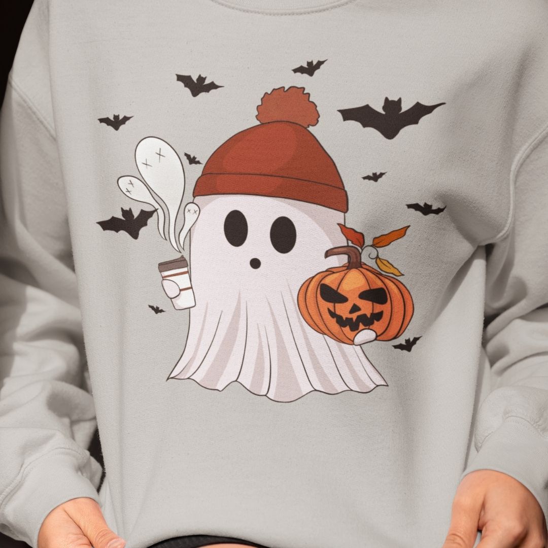 Cozy Ghost Crewneck Sweatshirt