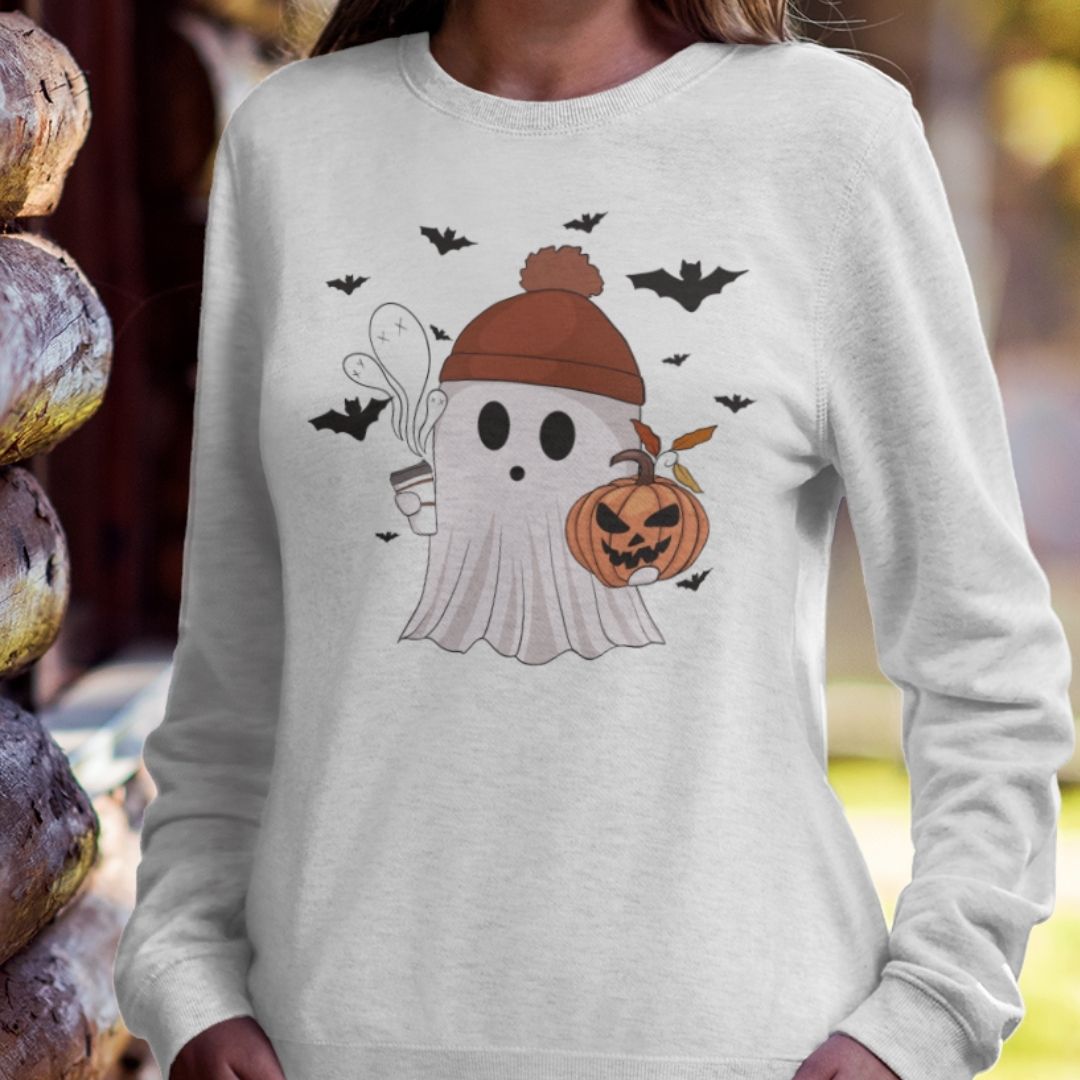 Cozy Ghost Crewneck Sweatshirt