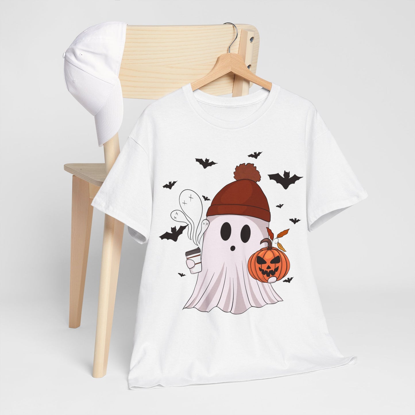 Cozy Ghost Tee - Perfect for Halloween and Beyond!