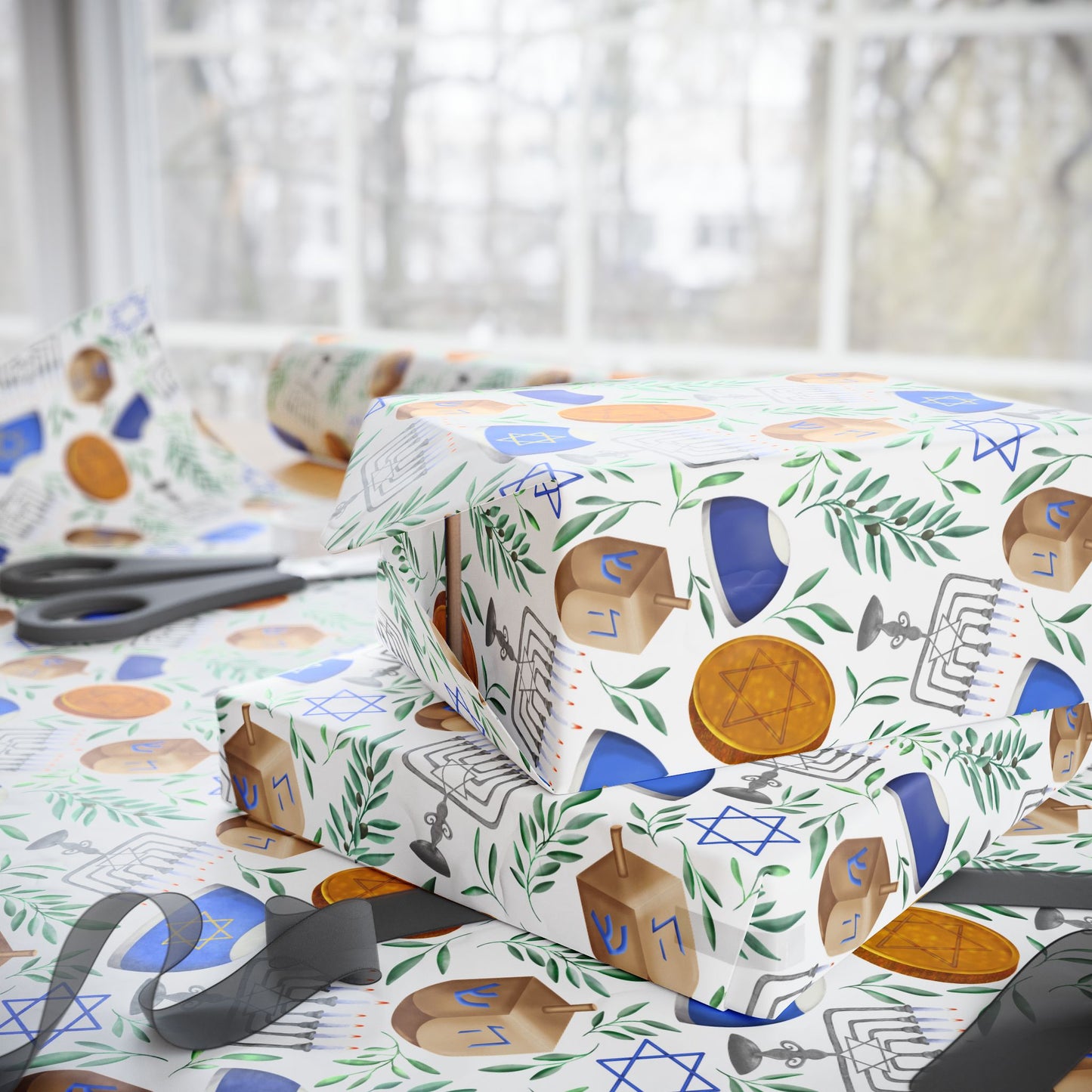 Hanukkah Wrapping Paper