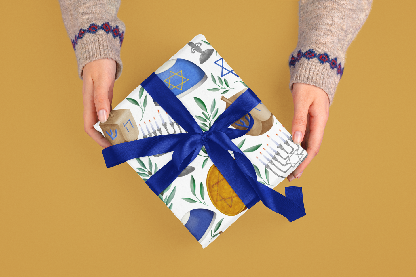 Hanukkah Wrapping Paper